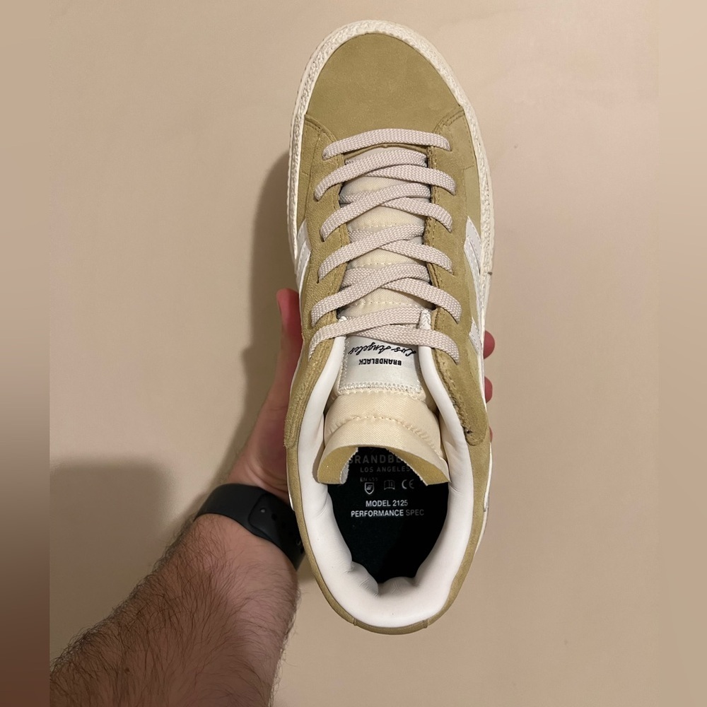 NIB Brandblack Green and Cream Sneakers - Picture 6 of 7